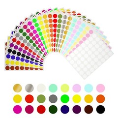 Royal Green 1/2 Inch Round Dot Sticker 13mm Color Coding Marking Adhesive Labels
