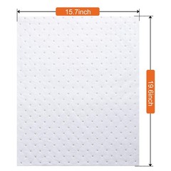 Spill Absorbent Pads 15″ x 20″ Heavyweight Oil Absorbing Mats,White Absorbing
