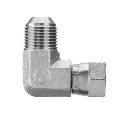 5Pack 90 Degree Elbow Hydraulic Adapter Fittings:1/2″ JIC Male x 3/8″ JIC Female