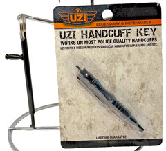 UZI Handcuff Key Black Stainless 3.62″ – With Added FREE BONUS Key UZI-KEY-211