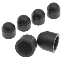 25 Pcs Black M6 x 10mm Hex Head Bolt Covers Dome Plastic Bolt Caps Hexagonal …