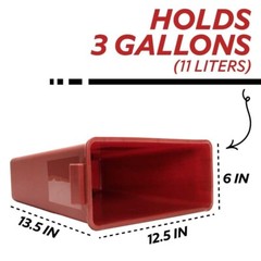 Medegen Sharps Container, 3 Gal, Large Tortuous Path Lid 12.5″x13.5″x6″, 3 Count