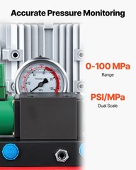VEVOR Electric Hydraulic Pump 750W 10000 PSI Double Acting Solenoid Valve Pedal