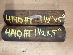 4140 Hot Rolled Steel Bar Round Stock Heat Treated 1 1/2” OD x ~ 5” Lot of 2