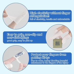 Small Disposable Finger Cots, Finger Protector Rubber, Finger Gloves 280 Pack