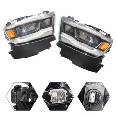 For 2019-2024 RAM 1500 Rebel/Laramie NON-Laramie Longhorn LED Headlights