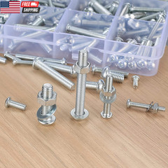 1080 Pcs Screws Bolts & Nuts Assortment Kit Metric Machine Screws & Nuts & Flat