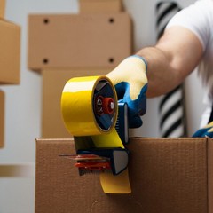36 Rolls Yellow Color Packing Tape 2″ x 110 Yards General Purpose Tape, 2 Mil