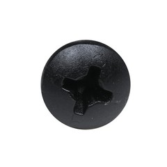100 Pack Hardware #8 X 1/2″ 12.7mm Deep Coarse Thread Phillips Pan Head Black