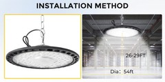 500W UFO LED High Bay Light Industrial Warehouse Factory Shop Bay Lighting