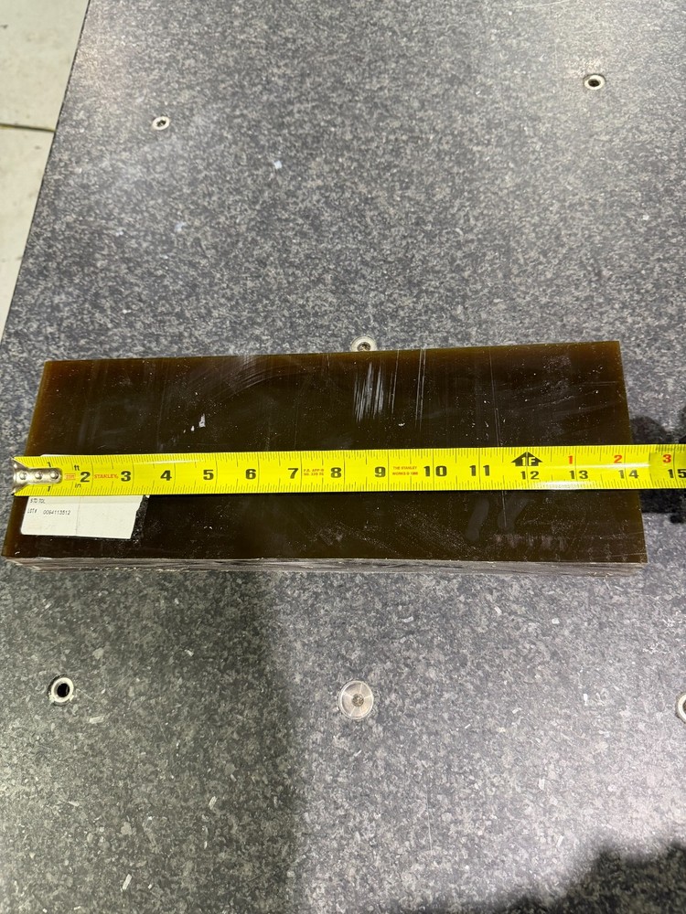 Ultem PEI 1000 Natural Sheet 1-1/2″ Thick x 5.00″ Wide x 14″ Length