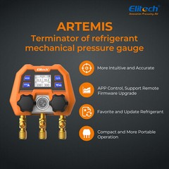 Elitech Digital AC Manifold Gauge DMG-4B & Temperature Thermometer ICT-220