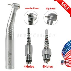 NEW Dental Fiber Optic LED High Speed Handpiece 6Hole Quick Coupler mx