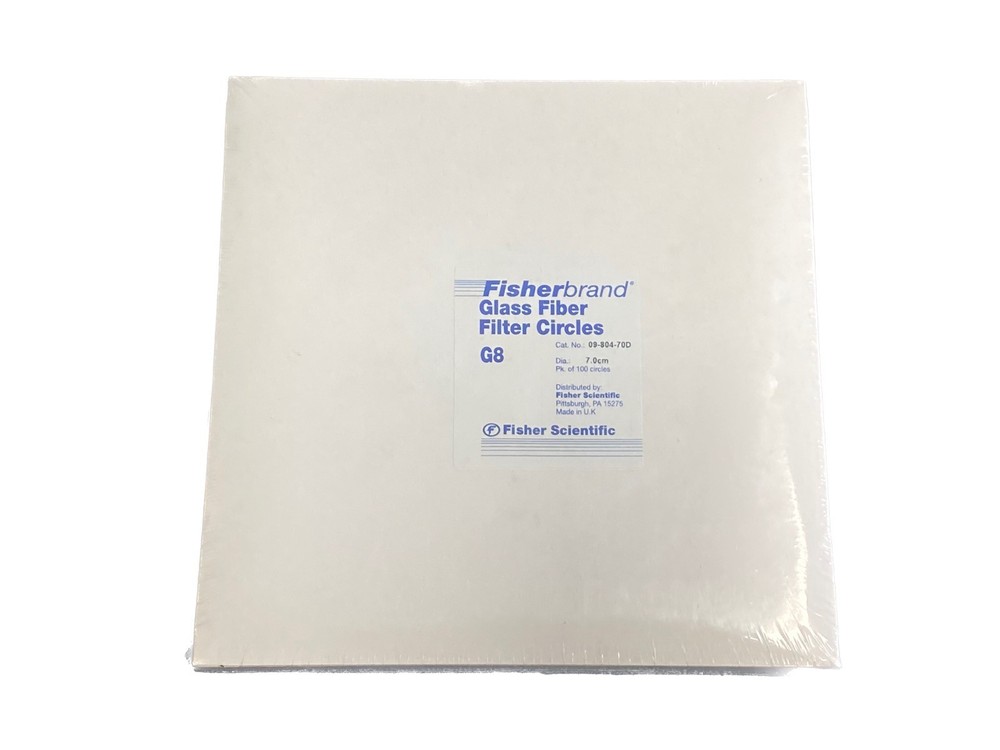 (100/Pk) FISHERBRAND Grade G8 Glass Fiber Filter Paper 7cm Circle 09-804-70D