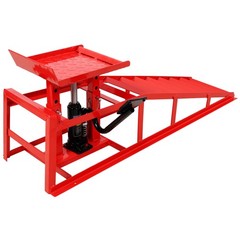 2Pc Auto Car Truck Service Ramps Lifts Garage Car Lift Hydraulic Ramps 5 Ton Red