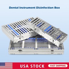 DENTAL AUTOCLAVE STERILIZATION CASSETTE RACK BOX TRAY FOR 5 10 20 INSTRUMENTS