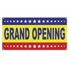 Grand Opening Banner 13 oz Heavy Duty Vinyl Grand Opening Sign – Special Events
