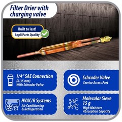 Appli Parts APFD-115S 10 Units of Copper Liquid line liquid line filter dryer wi