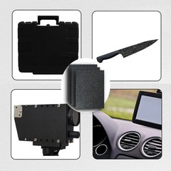 Pack of 2 ABS Plastic Sheet, Black Plastic Sheet 8″ x 12″ x 1/8″ Thick (3mm)