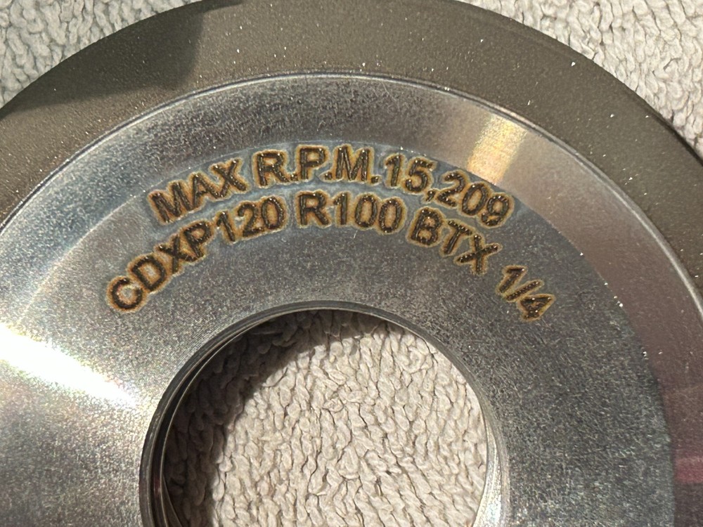 1 NOS Diamond GRINDING WHEEL USA 3.55″ X .220″ X 1 1/4″ – Bx2#5