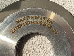 1 NOS Diamond GRINDING WHEEL USA 3.55″ X .220″ X 1 1/4″ – Bx2#5