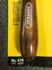 TRIANGULAR SCRAPER 6″ – GENERAL TOOLS #478 – NEW IN BLISTER PACK