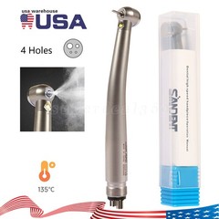 NSK Style Dental Fiber Optic LED E-generator High Speed Handpiece Turbine 4Holes