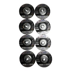 8 Pack SAIT Grind Aluminum A46N 4.5” Type 27 Wheels 5/8-11 13300 RPM