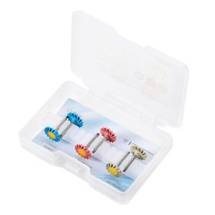 Dental 1:1 Fiber Optic Contra Angle Internal Spray / Diamond Polishing Wheels US