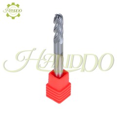 5 PCS 1/4″ 4 Flute Ball Nose Carbide End Mill 2-1/2″ Overall Length -TIALN COATE