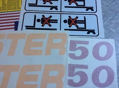 Hyster Forklift decal complete kit includes safety decals Hyster S50FT or S50XM