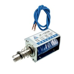 DC 24V 450mA 9.6W 42N 10mm,Pull,Push Type Linear Motion Electromagnet Solenoid