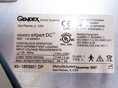 Gendex Expert DC REF: 110-0205G1 Master Control Panel 65KV 7mA Output