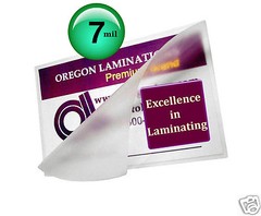 1000/pk 7 Mil Prayer Cards size Hot Laminating Pouches 2-3/4 x 4-1/2, 2.75 x 4.5