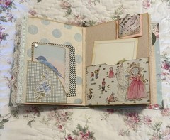 Handmade Keepsake Journal 14 double sided pages, “Whimsical Animals”