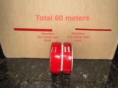 4mm 6mm BOPP PET Red Tear Tape for Opening Cardboard Boxes, Envelopes