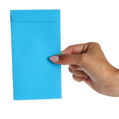 Okuna Outpost Money Envelopes – 3.5 x 6.5 in, Blue, 100-Pack, 3.5×6.5, blue