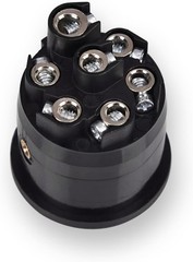 Heavy Duty 7 Pin Round Trailer Connector – 7 Color: 7 Way Trailer Plug (1 Pc)
