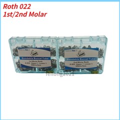 50Sets Dental Orthodontic Buccal Tube 1st 2nd Molar Roth/MBT 022/018 Mesh Base