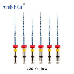 6/Pk VAKKER Blue NiTi Rotary Files Endo Root Canal Files All Size Engine Use