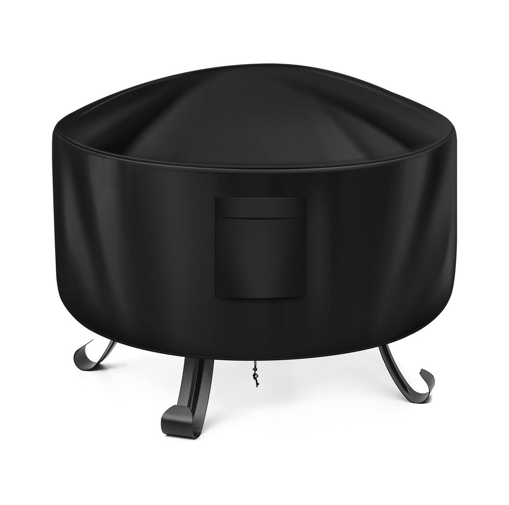 Fire Pit Cover Round – 38″ Heavy Duty Waterproof Oxford Fabric Outdoor