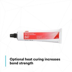 3M 847 Nitrile High Performance Rubber and Gasket Adhesive, Brown