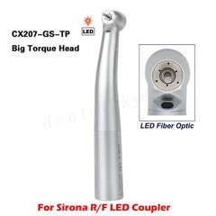 1-10 COXO Dental Fiber Optic LED Turbine Handpiece fit Sirona LED 6H Coupler