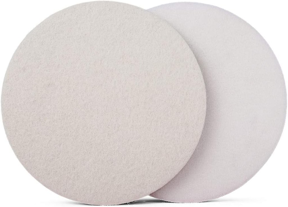 6 Inch Wool Felt Polishing Pads Buffing Wheel for Glass Plastic Metal Stone-2pcs