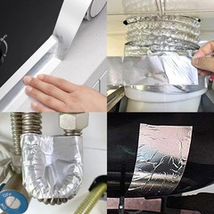 Aluminum Foil Tape 2″ x 65ft | 3.9 Mil High-Temp HVAC Tape for Ductwork & Vents