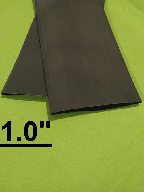 1.0 ” inch 25mm BLACK 2:1 heat shrink tubing polyolefin (1 FOOT)