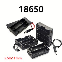 Batteries Box Case Storage With Wire Switch 1 ~ 8 x AA/AAA/18650 Battery Holder