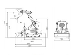 2025 Mini Crawler Track Skid Steer Loader B&S 13.5HP EPA Gas Vertical