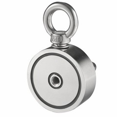 1000LB Fishing Magnet Neodymium Kit Pull Force Treasure Hunt Magnet Double Sided