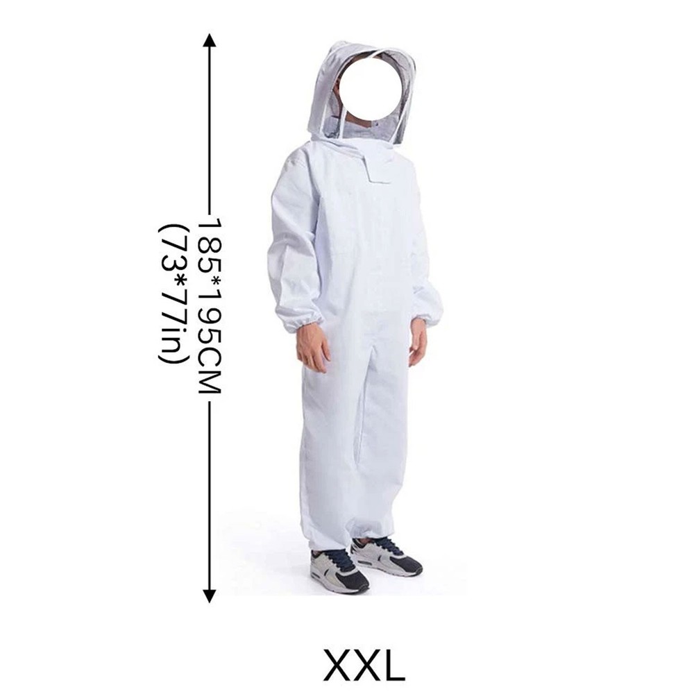 Bee Suit Men Women XXL Beekeeping Protective With Veil Hood For BeeKeeper